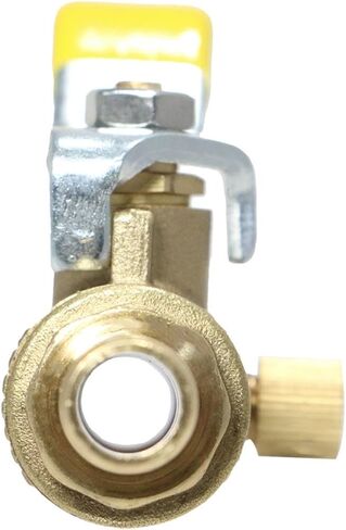 2 Pieces XFITTING 1/2'' Pex Ball Valve with Drain, Full Port Yellow Handle in Kuwait