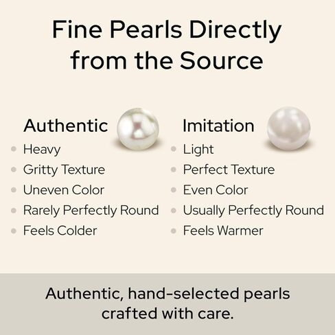 THE PEARL SOURCE Genuine Freshwater Cultured Pearl & Cubic Zirconia Delia Earrings & Pendant Set for Women in Saudi Arabia