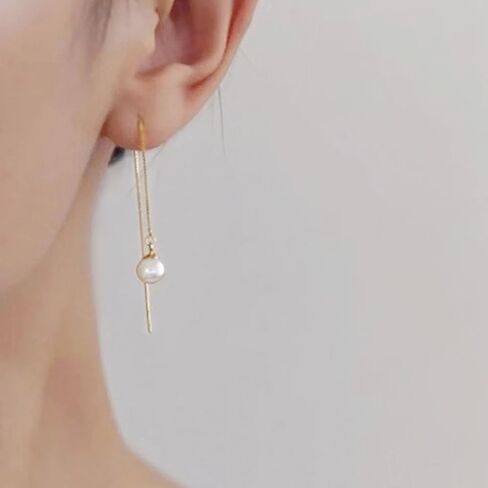 Exquisite Long Chain Hanging Earrings Simulated Pearl for Women in Saudi Arabia
