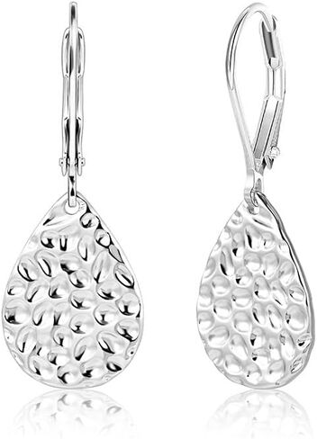 أقراط متدلية على شكل دمعة ذهبية، أقراط متدلية بيضاوية مسطحة، قرط متدلي على شكل قطرة ماء، أقراط متدلية مسطحة ناعمة للنساء، مجوهرات مضادة للحساسية in Kuwait