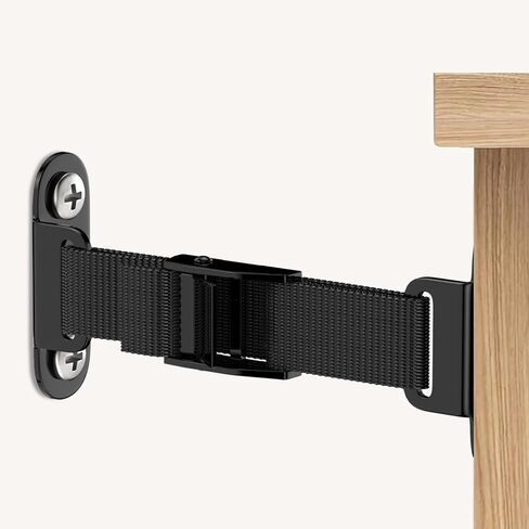 OKE Furniture Anchors for Baby Proofing,Adjustable Furniture Wall Anchor Straps,Metal Earthquake Straps,Keep Kids and Pets Safe,White（2 Packs) in Saudi Arabia