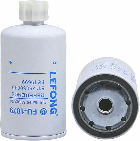 FU-1079 Fuel Water Separator Filter Replaces 1J430-43060, FS1251, BF1226, 33472, 71104220 Compatible With Kubota Engine D1803 V1505 V2403 V2607 V3307 V3800 for Case Skid Steer 1840 1845C (1 PC) in Saudi Arabia