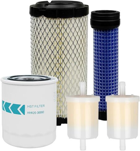 Filter Maintenance Kit HHK20-36990 K1211-82320 K2581-82311 12581-43012 Suitable for Kubota BX22 BX23 BX24 BX25 BX25DLB BX2200 BX2230 BX2350 BX2360 BX2370 Air/Fuel/Oil Change Kit in Kuwait