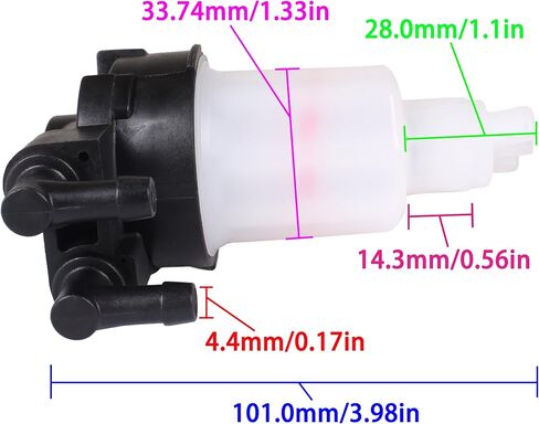 Outboard Engine 3RS-02230-0 3RS022300M Fuel Filter Assembly for Tohatsu for Nissan MFS15E MFS20E, 35-8M0134466 for Mercury Mariner Mercruiser 15HP 20HP Boat Motor in Saudi Arabia
