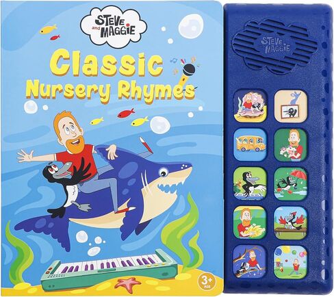 Steve and Maggie Sing-Alongs 10 Button Sound Book Toys Dinosaur Toys Learning & Education Toys Books Interactive Books for Toddlers 2-8 Gifts for Boys & Girls in Kuwait
