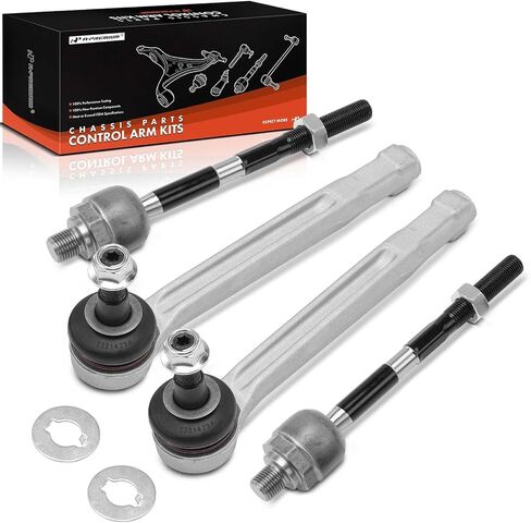 مجموعة A-Premium مكونة من 4 قطع، طقم نهاية قضيب ربط أمامي داخلي وخارجي متوافق مع Porsche 911 1999 2000 2001 2002 2003 2004 2005، Boxster 1997-2004 in Saudi Arabia