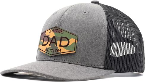 قبعة سائق الشاحنة من الجلد المموه، هدايا قبعة الأب لعيد الميلاد وعيد الميلاد من الابنة والزوجة والابن in Kuwait