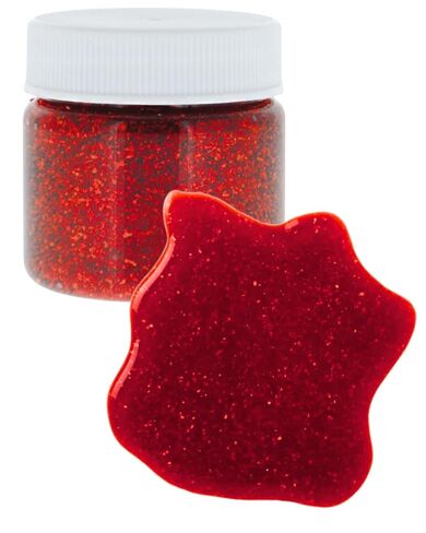 Sparkling Red Glitter Fake Blood - 1 oz | Realistic Halloween Costume Makeup for Gory Effects and Special Effects, Beauty in Glitter Infused Halloween Makeup for Spooky Monster Cosplays in Kuwait