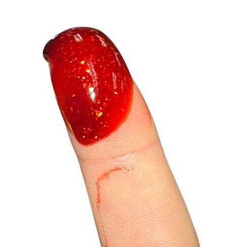 Sparkling Red Glitter Fake Blood - 1 oz | Realistic Halloween Costume Makeup for Gory Effects and Special Effects, Beauty in Glitter Infused Halloween Makeup for Spooky Monster Cosplays in Kuwait