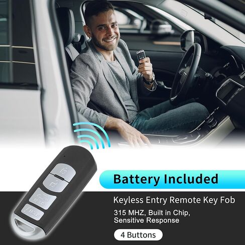 X AUTOHAUX WAZX1T763SKE11A04 315Mhz استبدال دخول بدون مفتاح عن بعد مفتاح ذكي فوب لمازدا CX-7 10-12 لمازدا CX-9 10-15 TEY1-67-5RY TEY1675RY 4 أزرار in Saudi Arabia
