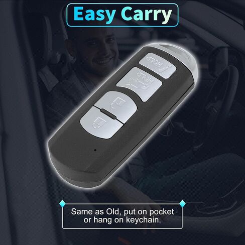 X AUTOHAUX WAZX1T763SKE11A04 315Mhz استبدال دخول بدون مفتاح عن بعد مفتاح ذكي فوب لمازدا CX-7 10-12 لمازدا CX-9 10-15 TEY1-67-5RY TEY1675RY 4 أزرار in Saudi Arabia