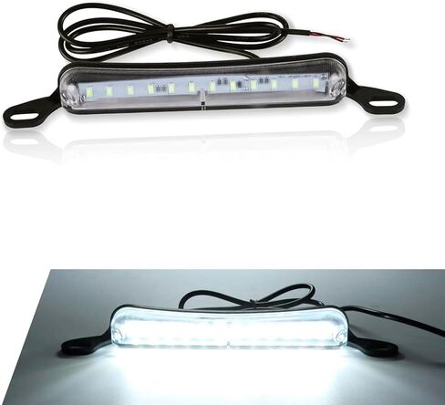 ضوء لوحة الترخيص، ضوء لوحة الترخيص LED بتيار مستمر 12 فولت، ضوء لوحة LED بديل للتجميع الساطع، عالمي للسيارة والمقطورة والشاحنة والمركبات الترفيهية والقوارب والمركبات ATV (أبيض) in Kuwait