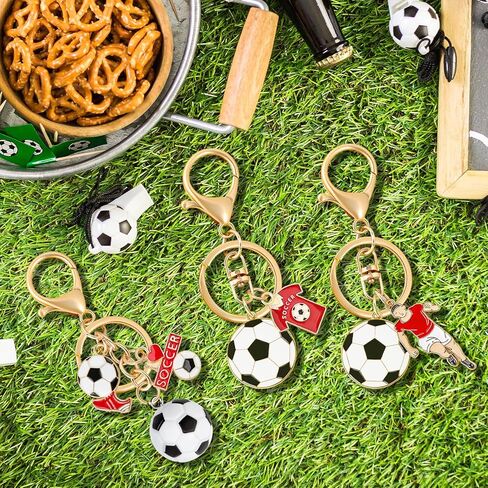 3PCS Soccer Keychain, Jersey Keychains 3D Soccer Ball Player Keychain Football Charm Key Chain for Men Women Fans Lovers in Kuwait