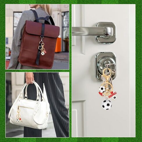 3PCS Soccer Keychain, Jersey Keychains 3D Soccer Ball Player Keychain Football Charm Key Chain for Men Women Fans Lovers in Kuwait