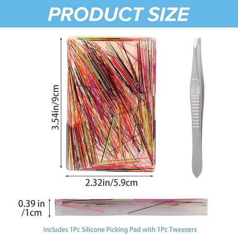 Skin Picking Fidget Tool Picky Pad Sensory Pick Pad Silicone Picky Pads with Tweezer Hair Pulling Fidget Prop Stress Relie Portable Pimple for Anxiety ADHD Dermatillomania or Trichotillomania in Saudi Arabia