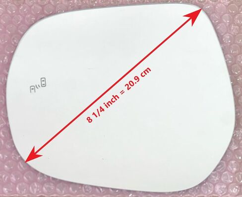 Replacement Blind Spot Mirror Glass with Full Size Adhesive for 2014-2023 Lexus GX460 LX570 Toyota Land Cruiser Driver Side View Left LH in Saudi Arabia