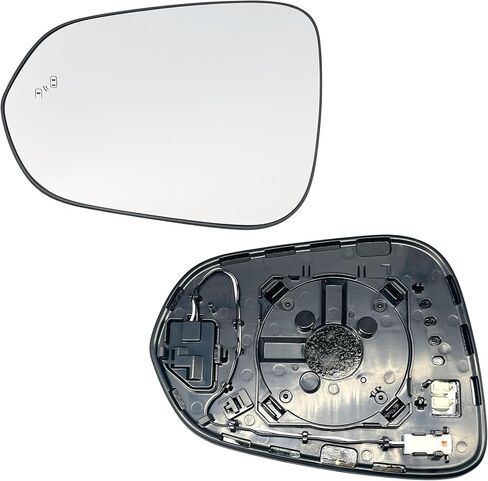 Driver Side Mirror Glass Replacement for Lexus NX200t NX300 NX300h (2015-2021), RX350 RX450h (2016-2022) | Heated, with Blind Spot Monitor (BSM/BSD) | Non-Auto Dimming, 2-Pin Connector in Saudi Arabia