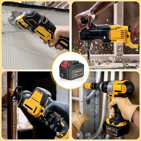 20V 9.0AH بطارية عالية السعة استبدال لبطارية DeWalt 20V ، 20V 9000MAH بطارية متوافقة مع DEWALT DCB201 DCB200 DCB208 ، ل Dewalt 20V DCD DCG Series الأدوات اللاسلكية اللاسلكية in Kuwait