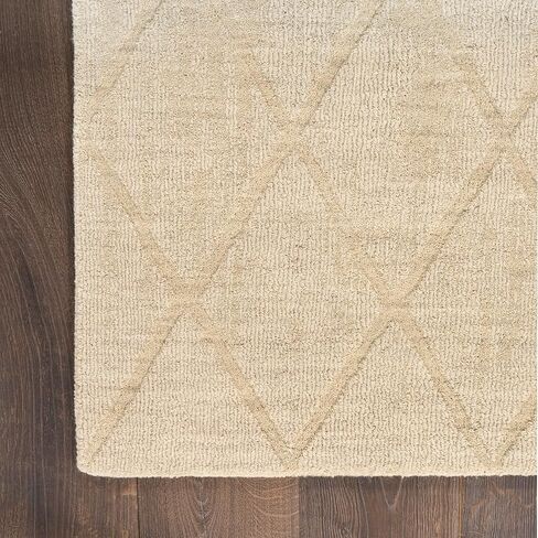 Nourison Home Wool Haven Beige 7'9" x 9'9" Area Rug - Easy Cleaning, Non Shedding, Bed Room, Living Room, Dining Room, Kitchen (8' x 10') in Saudi Arabia