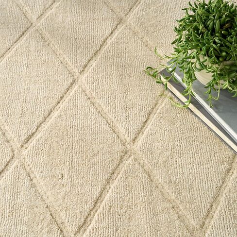 Nourison Home Wool Haven Ivory 7'9" x 9'9" Area Rug - Easy Cleaning, Non Shedding, Bed Room, Living Room, Dining Room, Kitchen (8' x 10') in Saudi Arabia
