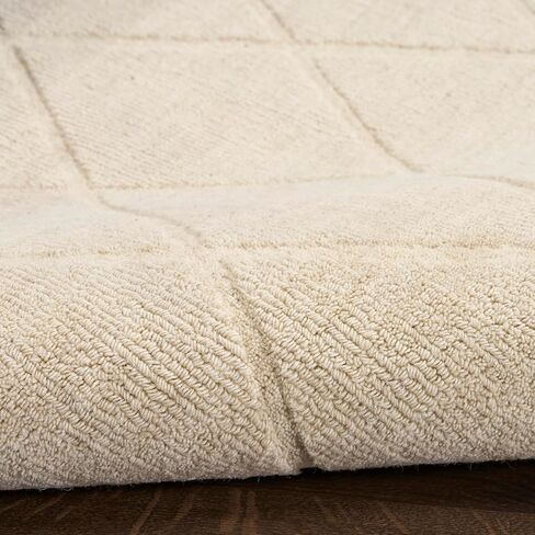 Nourison Home Wool Haven Ivory 7'9" x 9'9" Area Rug - Easy Cleaning, Non Shedding, Bed Room, Living Room, Dining Room, Kitchen (8' x 10') in Saudi Arabia