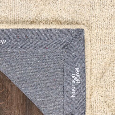 Nourison Home Wool Haven Ivory 7'9" x 9'9" Area Rug - Easy Cleaning, Non Shedding, Bed Room, Living Room, Dining Room, Kitchen (8' x 10') in Saudi Arabia
