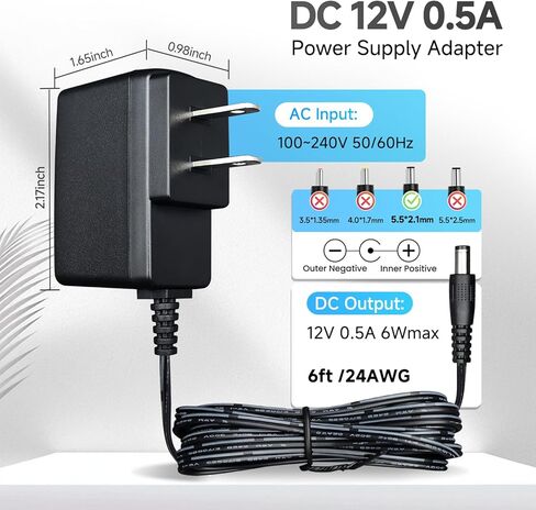 محول إمداد الطاقة 5 فولت 3 أمبير مع 8 أطراف متعددة قابلة للتبديل، تيار متردد إلى تيار مستمر 5 فولت 3000 مللي أمبير 2.5 أمبير 2 أمبير 1 أمبير لاستبدال سلك محول USB، والأجهزة اللوحية، والمزيد من الأجهزة 5 فولت (ETL FCC) in Kuwait