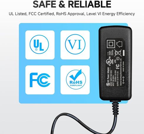 محول إمداد الطاقة 5 فولت 3 أمبير مع 8 أطراف متعددة قابلة للتبديل، تيار متردد إلى تيار مستمر 5 فولت 3000 مللي أمبير 2.5 أمبير 2 أمبير 1 أمبير لاستبدال سلك محول USB، والأجهزة اللوحية، والمزيد من الأجهزة 5 فولت (ETL FCC) in Kuwait