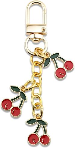 Cherry Keychain Cherry Gifts for Women Teen Girl Gifts Trendy Stuff Cherries Bag Purse Charms for Handbags Cute Cherries Accessories for Women Girls in Saudi Arabia