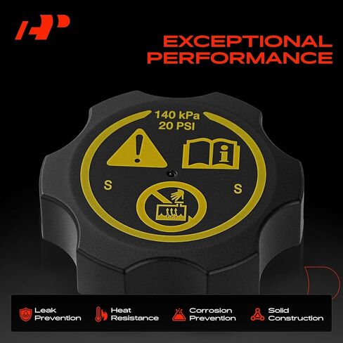 A-Premium Coolant Reservoir Expansion Tank Cap Compatible with GMC Models - Sierra 1500 2500 3500 HD, Terrain, Acadia Limited, Yukon XL 1500 2500, Canyon, Savana 2500 3500 4500 in Saudi Arabia