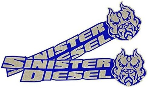 Sinister Diesel Stickers - 2 Pack 7"x2" in Kuwait