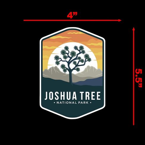 Joshua Tree National Park Sticker Decal Notebook Car Laptop 4"x5.5" (Color) in Saudi Arabia