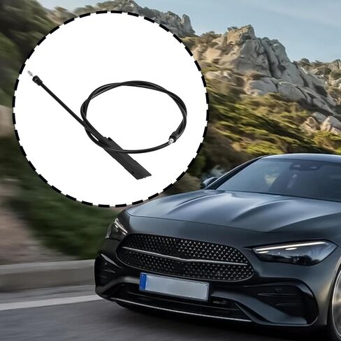 Hood Release Cable A2038800459 203-880-04-59 Compatible with Mercedes-Benz C Class W203, Engine Hood Latch Control Cable Replacement in Kuwait