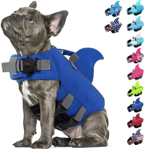 Dog Life Jacket, Small Dog Shark Life Vest for Swimming in Saudi Arabia
