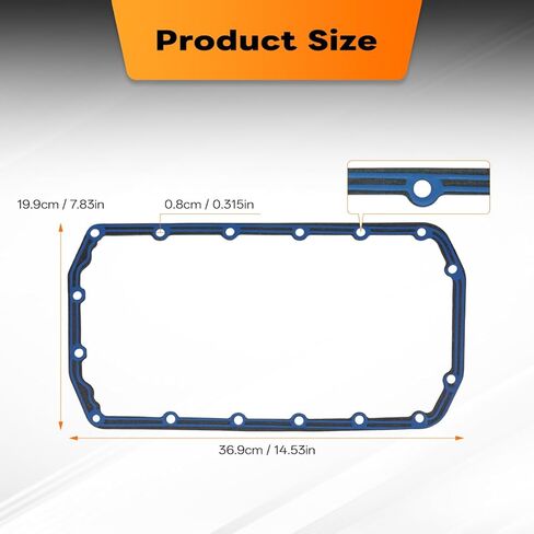 OS30820 Engine Oil Pan Gasket Set Compatible with 2007-2016 Mini Cooper Countryman Paceman, 1.6L Oil Pan Gasket Replaces OEM # 11137565928 in Kuwait