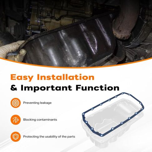 OS30820 Engine Oil Pan Gasket Set Compatible with 2007-2016 Mini Cooper Countryman Paceman, 1.6L Oil Pan Gasket Replaces OEM # 11137565928 in Kuwait