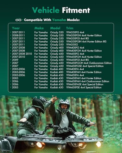 SCITOO CV Axle Drive Shaft Assembly 2007-2011 fits for Yamaha Grizzly 350 400 450 Kodiak 400 Kodiak 450 Rear Left Right 1D9-F510F-00-00 in Saudi Arabia