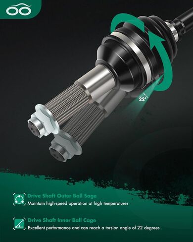 SCITOO CV Axle Drive Shaft Assembly 2007-2011 fits for Yamaha Grizzly 350 400 450 Kodiak 400 Kodiak 450 Rear Left Right 1D9-F510F-00-00 in Saudi Arabia