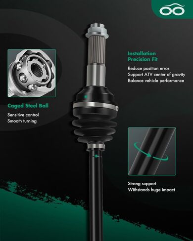 SCITOO CV Axle Drive Shaft Assembly 2007-2011 fits for Yamaha Grizzly 350 400 450 Kodiak 400 Kodiak 450 Rear Left Right 1D9-F510F-00-00 in Saudi Arabia