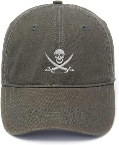 Men's Embroidery Baseball Cap Pirate Skull Hat Cotton Embroidered Casual Baseball Caps in Saudi Arabia