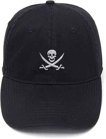 Men's Embroidery Baseball Cap Pirate Skull Hat Cotton Embroidered Casual Baseball Caps in Saudi Arabia