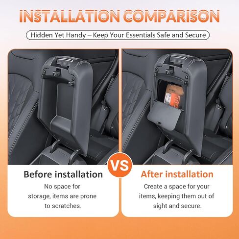 TACORBO Center Console Hidden Storage Box Compatible with Kia Sportage 2023 2024 2025 2026 Accessories, One-Touch Center Console Hidden Organizer Box, Armrest Secret Compartment in Saudi Arabia