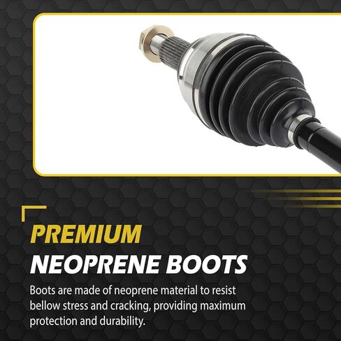 [4WD 6-Lug] Front CV Axle for Chevy Silverado Suburban Avalanche 1500 Classic Tahoe Cadillac Escalade ESV EXT GMC Sierra Yukon XL 1500 K1500 K2500 Left Right Replacement 2PC 66-1009 60-1009 in Kuwait