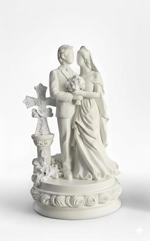 Wedding Gifts: Figurine for Couples, Bride and Groom, Cake Topper, Home Decor- DazardUS in Saudi Arabia