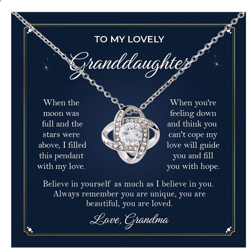 To My Beautiful Granddaughter Necklace From Grandpa, Granddaughter Necklace From Grandma, Grandmother Granddaughter Jewelry, Best Gifts For Granddaughter, Grandaughter Gifts From Grandparent in Kuwait
