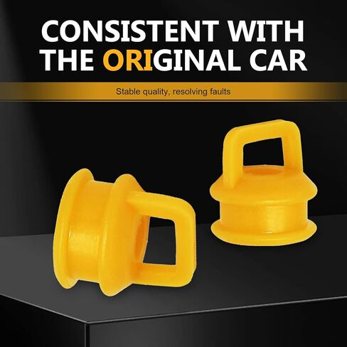 2 PCS Car Transmission Shifter Linkage Bushings, Transfer Case Shock Absorption Bushing Buffer, Replacement OEM# 15276979, Compatible with Buick Chevy Silverado 1500 2500 3500 (Orange) in Kuwait