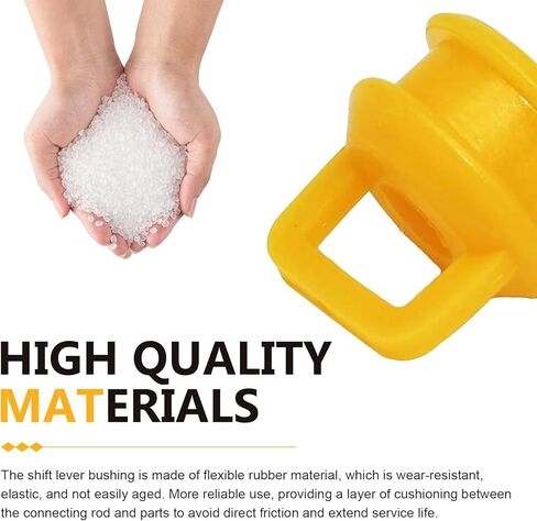 2 PCS Car Transmission Shifter Linkage Bushings, Transfer Case Shock Absorption Bushing Buffer, Replacement OEM# 15276979, Compatible with Buick Chevy Silverado 1500 2500 3500 (Orange) in Kuwait