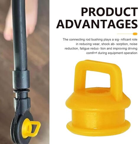 2 PCS Car Transmission Shifter Linkage Bushings, Transfer Case Shock Absorption Bushing Buffer, Replacement OEM# 15276979, Compatible with Buick Chevy Silverado 1500 2500 3500 (Orange) in Kuwait