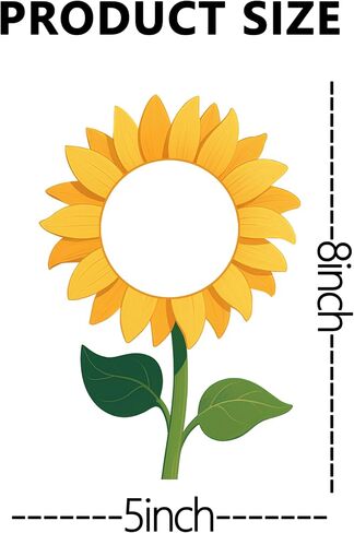 Sunflower Cutouts for Bulletin Board Autumn DIY Craft Fall Themed Photo Frame Cutouts for Classroom Supplies,48 Pcs in Saudi Arabia
