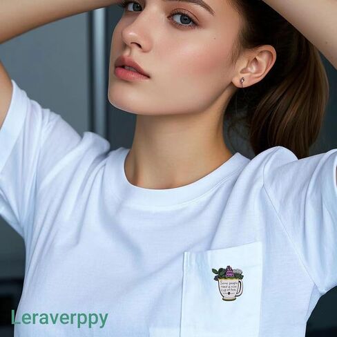 دبوس المينا، يحتاج بعض الأشخاص إلى كوب من دبوس طية صدر السترة للشاي، شارة أكواب شاي النباتات، استمتع ببروش الوقت، هدية للعمال والأصدقاء والعائلة والشركاء DIY ديكور من القماش وحقيبة ظهر وإكسسوارات سترة in Kuwait